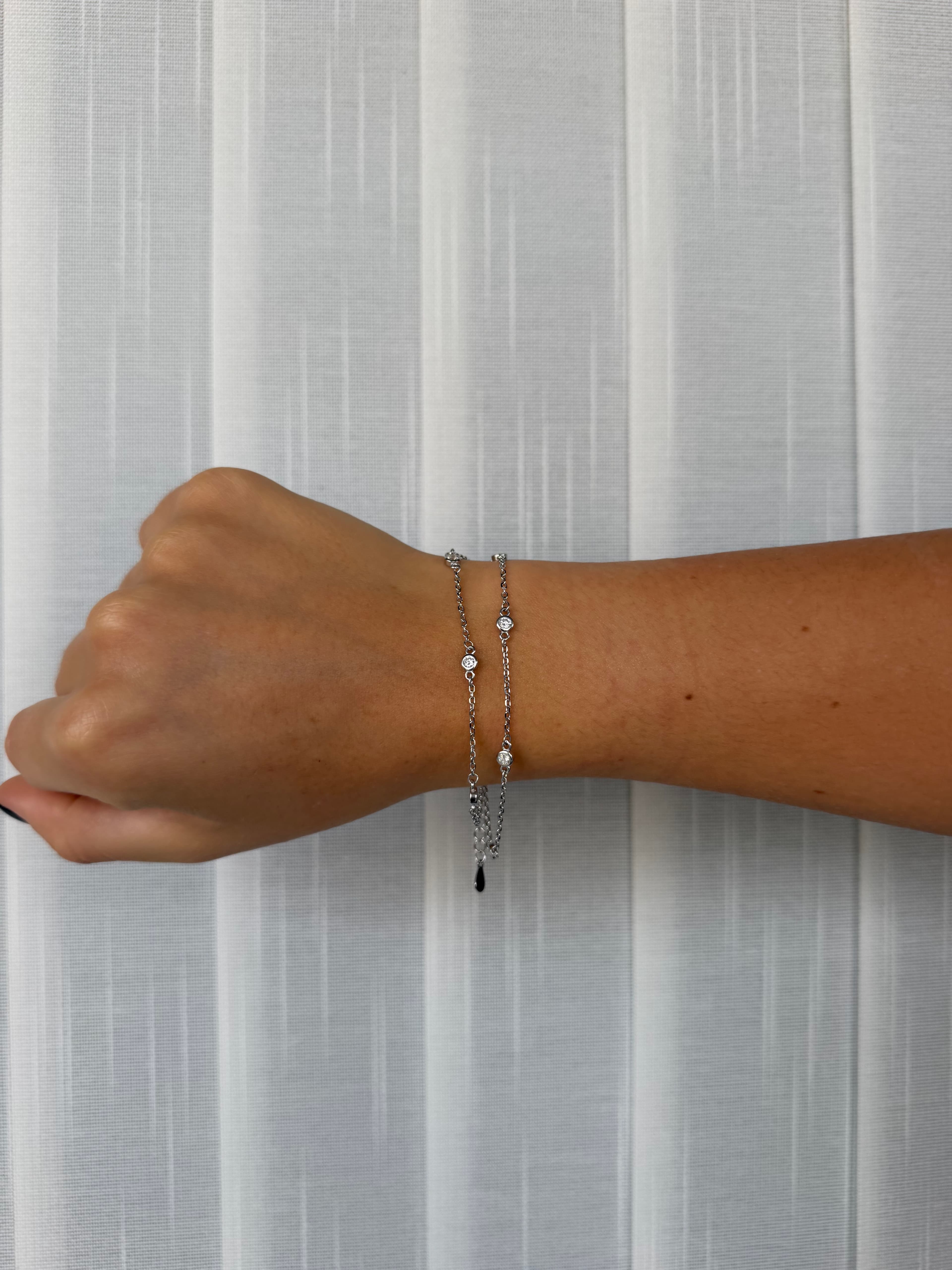 Pulsera doble con cubic
