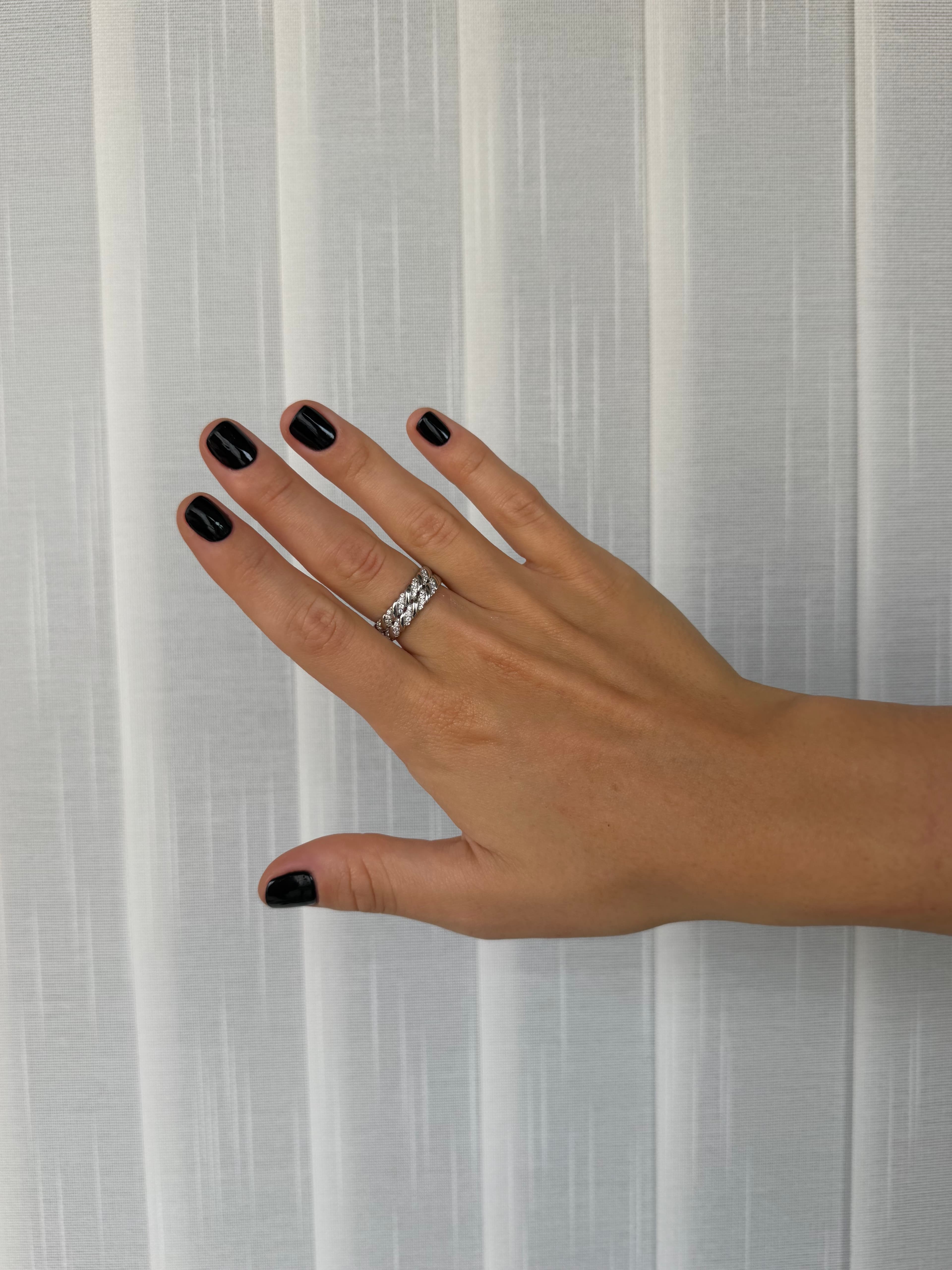 Anillo doble rayado